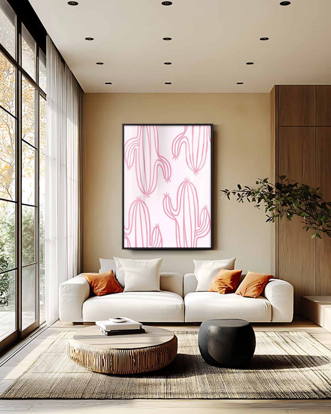 Cactus Droom Kunstwerk-canvas-dibond-plexiglas-wanddecoratie-WallArtistic