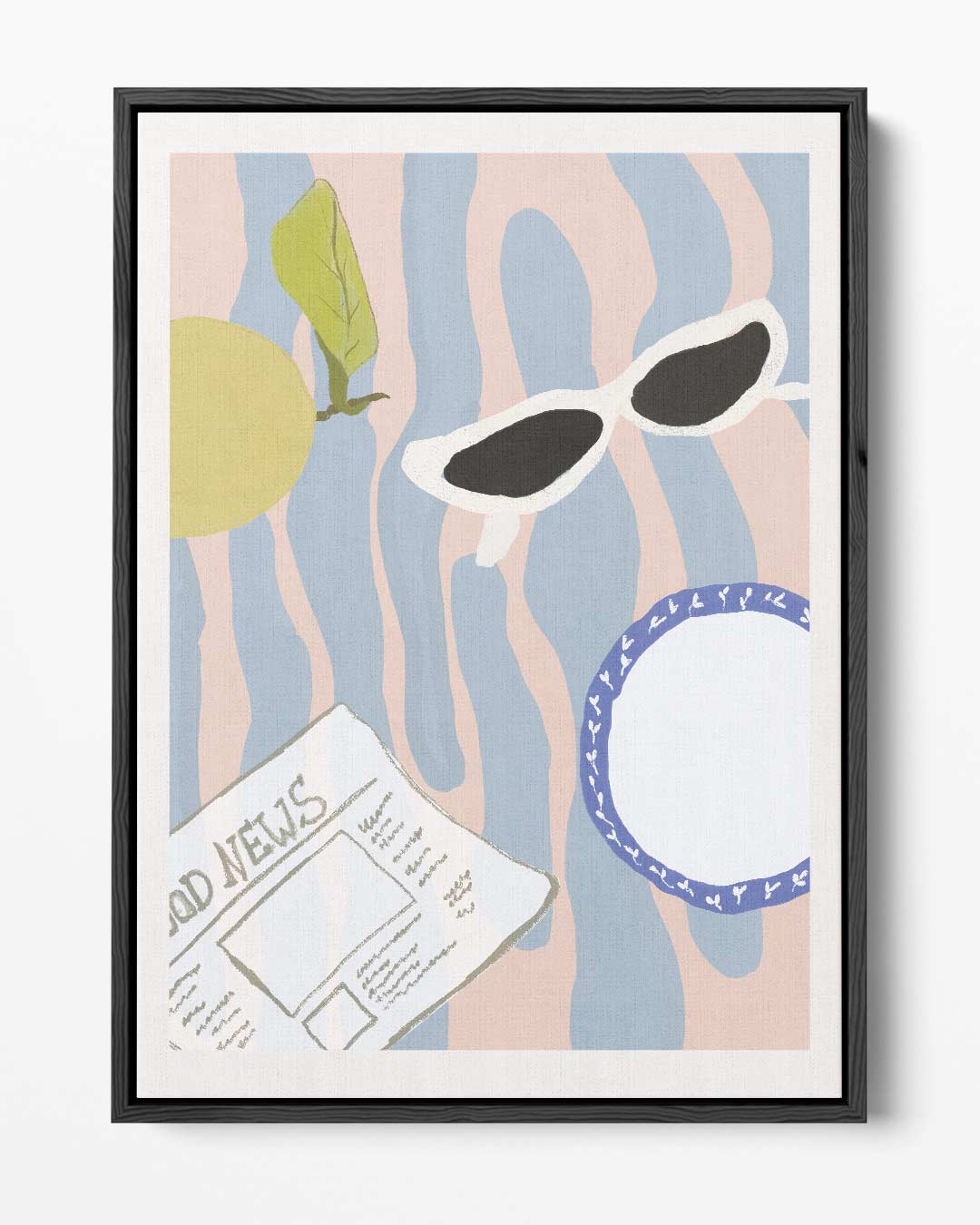 Zonnige Dag Invloeden Kunstwerk-canvas-dibond-plexiglas-wanddecoratie-WallArtistic