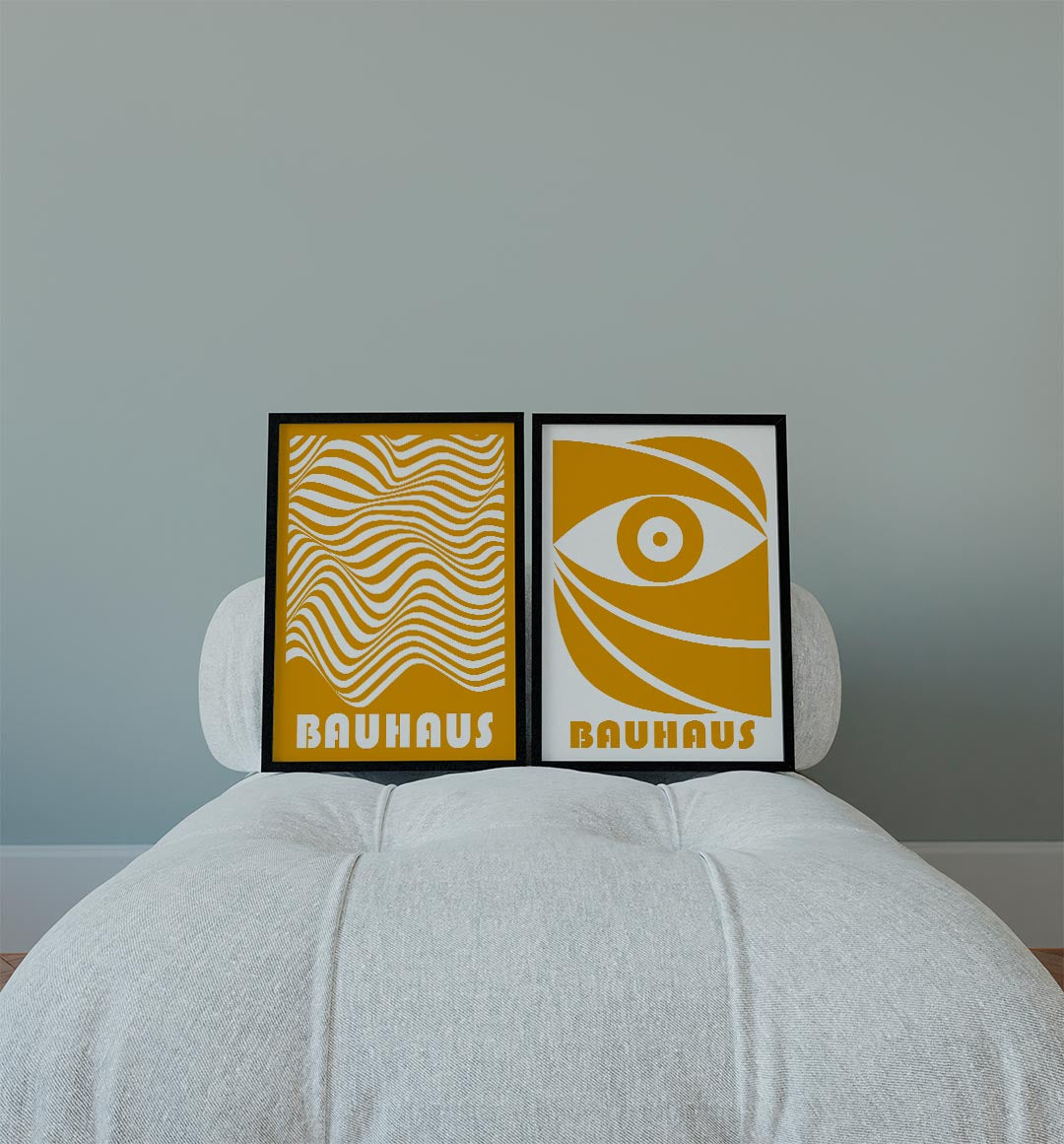 Golvend lijnenspel Posterset