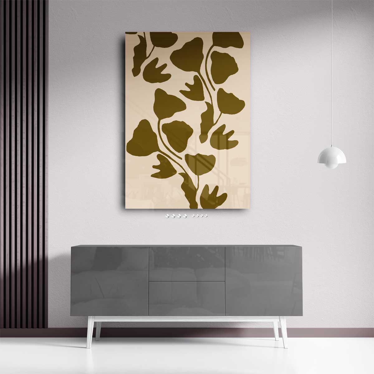 Ginkgo Groen: Natuurlijke Elegantie Kunstwerk-canvas-dibond-plexiglas-wanddecoratie-WallArtistic