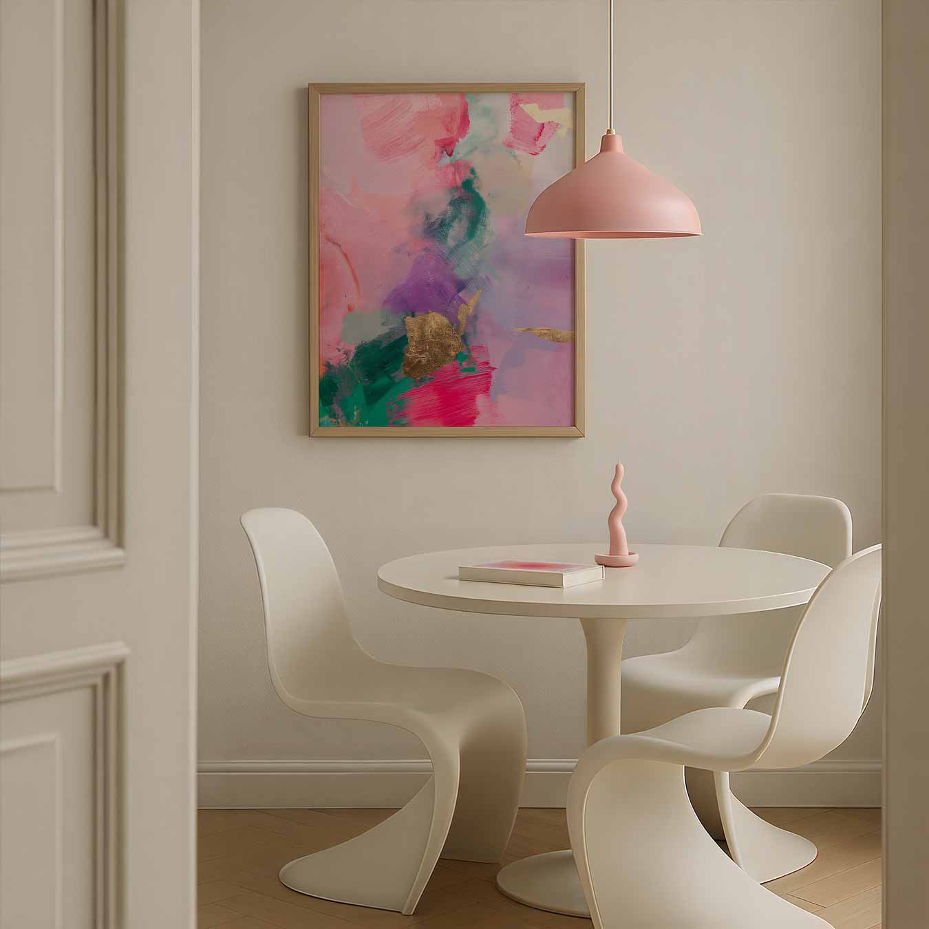 Kleurrijke Abstracte Kunstposter