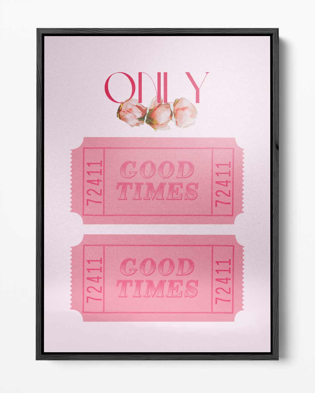Roze Nostalgische Tickets Kunstwerk-canvas-dibond-plexiglas-wanddecoratie-WallArtistic