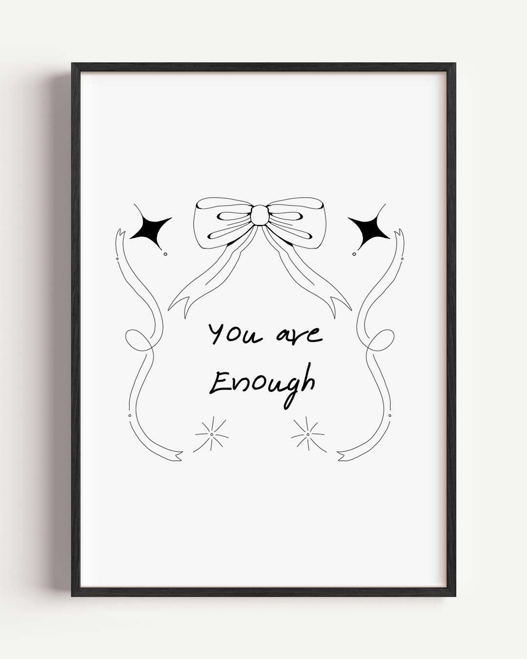 Inspirerende "You Are Enough" Poster