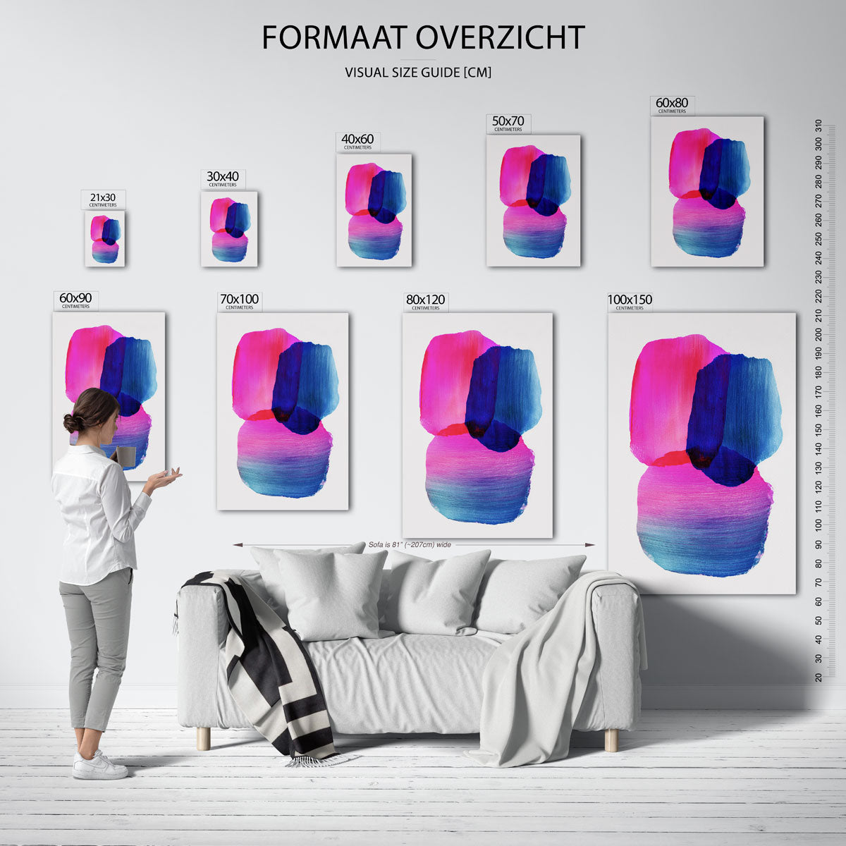 Abstracte vormen Poster