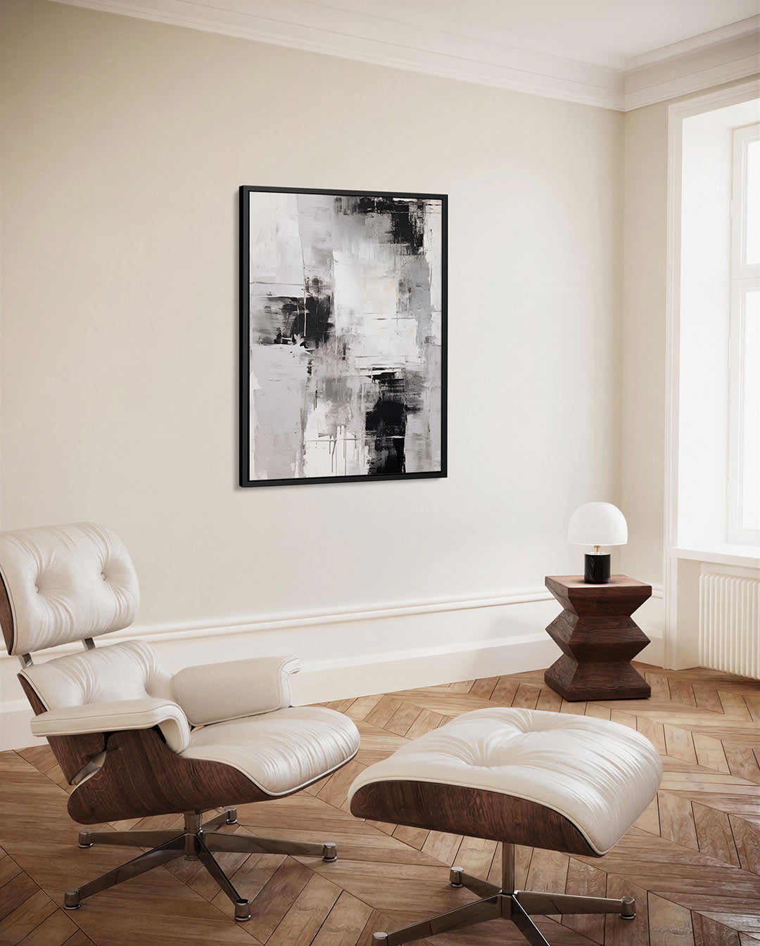 Dynamische grijstinten Kunstwerk