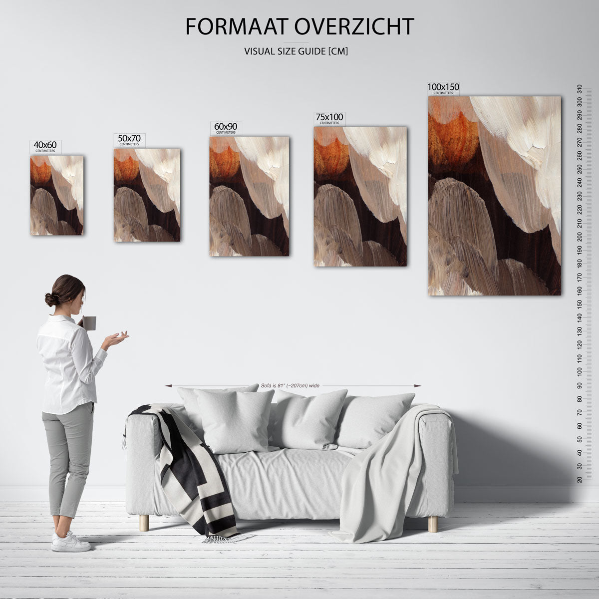 Organische borstels Kunstwerk