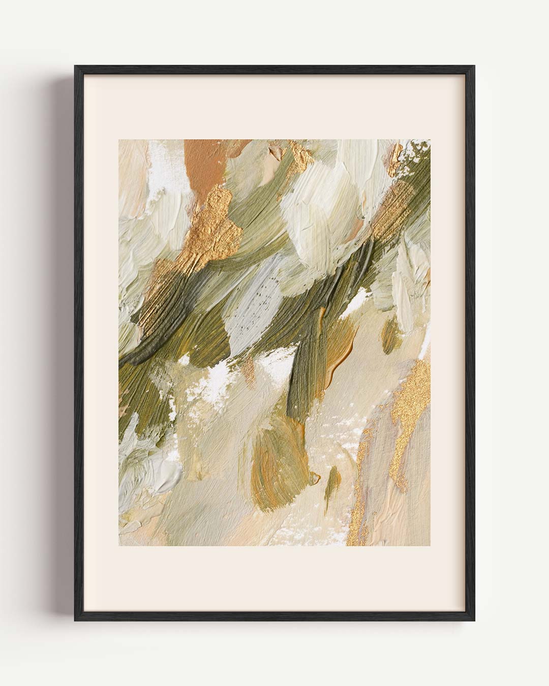Elegante Abstracte Penseelstreken Poster