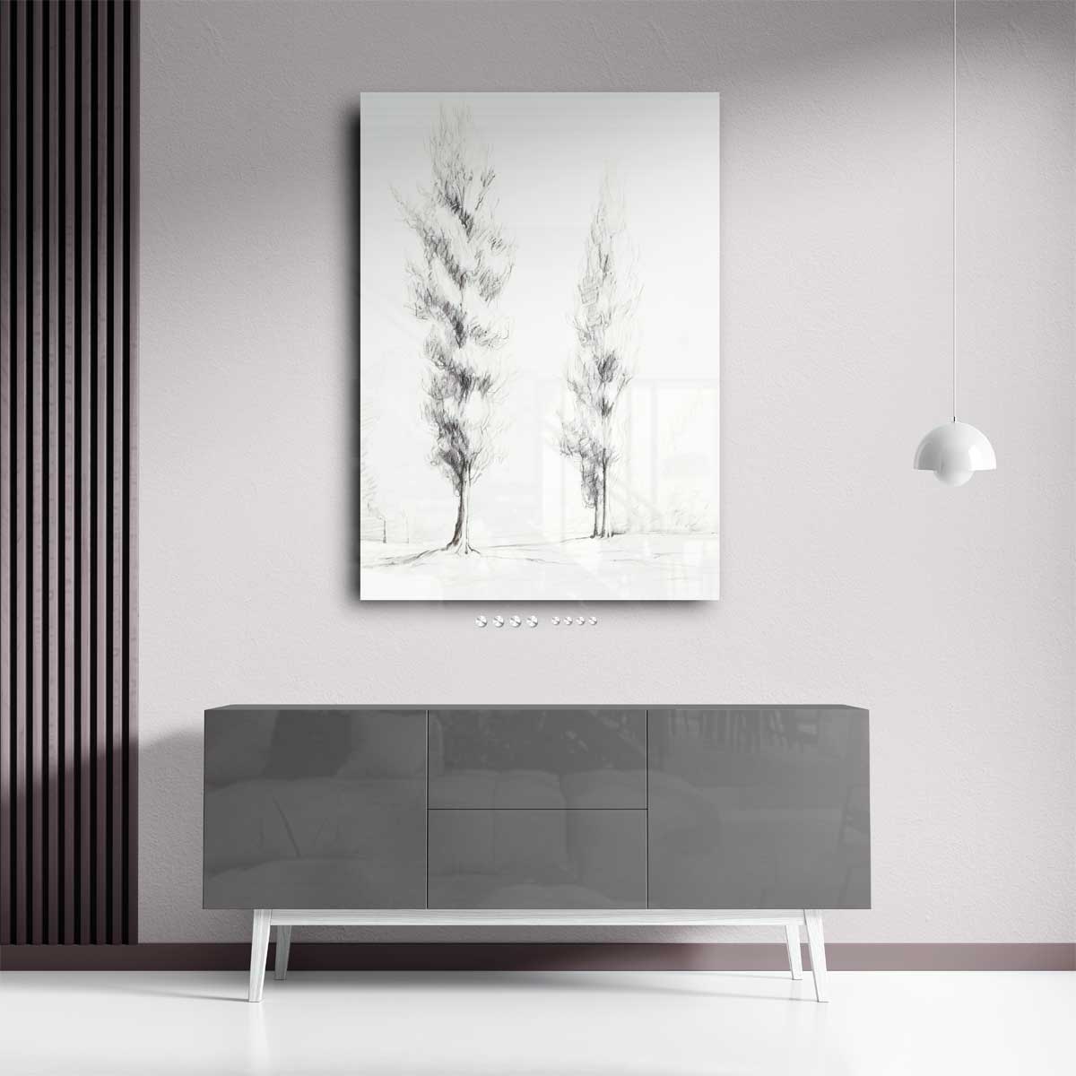 Sierlijke Populieren Kunstwerk-canvas-dibond-plexiglas-wanddecoratie-WallArtistic
