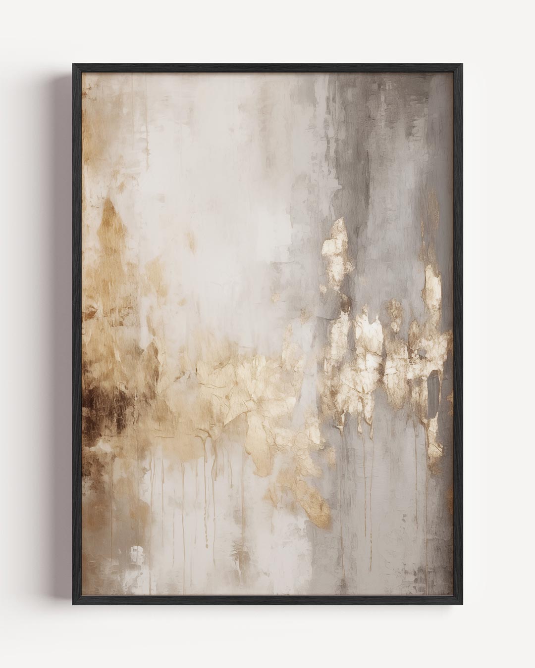 Luxe Abstracte Gouden Poster-WallArtistic