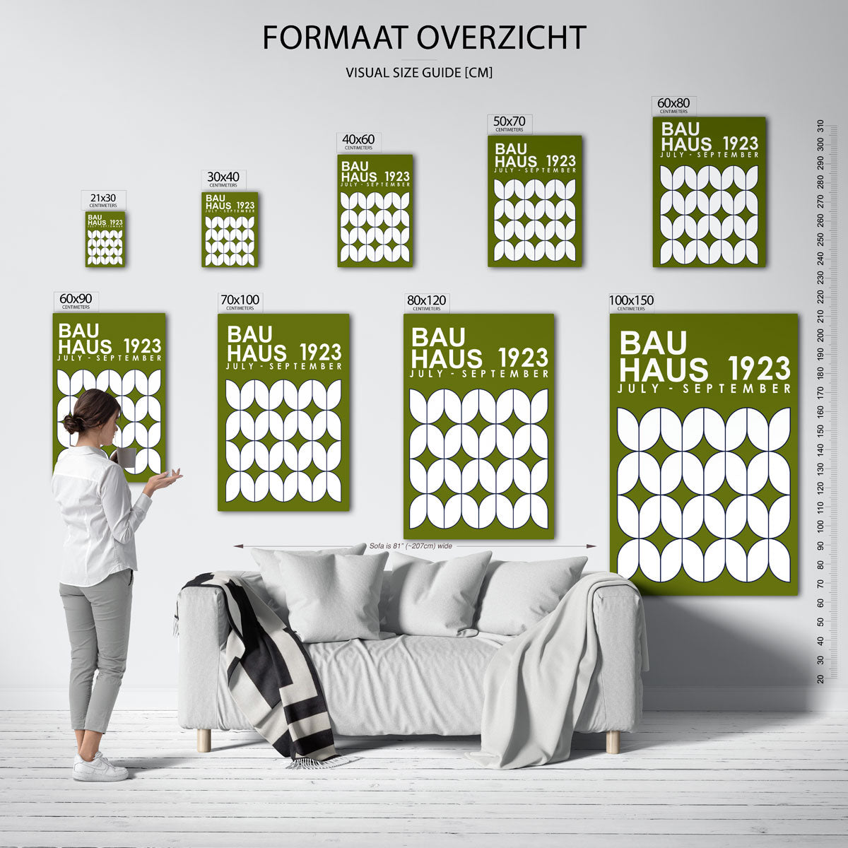Vormritme en kleur Poster