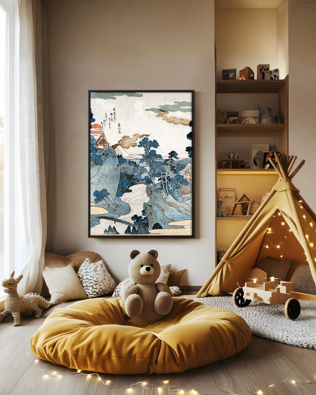 Rustieke Berglandschap Print Kunstwerk-canvas-dibond-plexiglas-wanddecoratie-WallArtistic