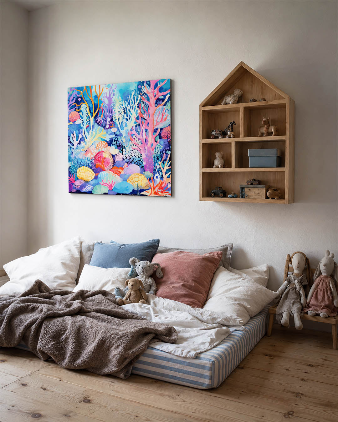Kleurrijke onderwaterwereld Kunstwerk