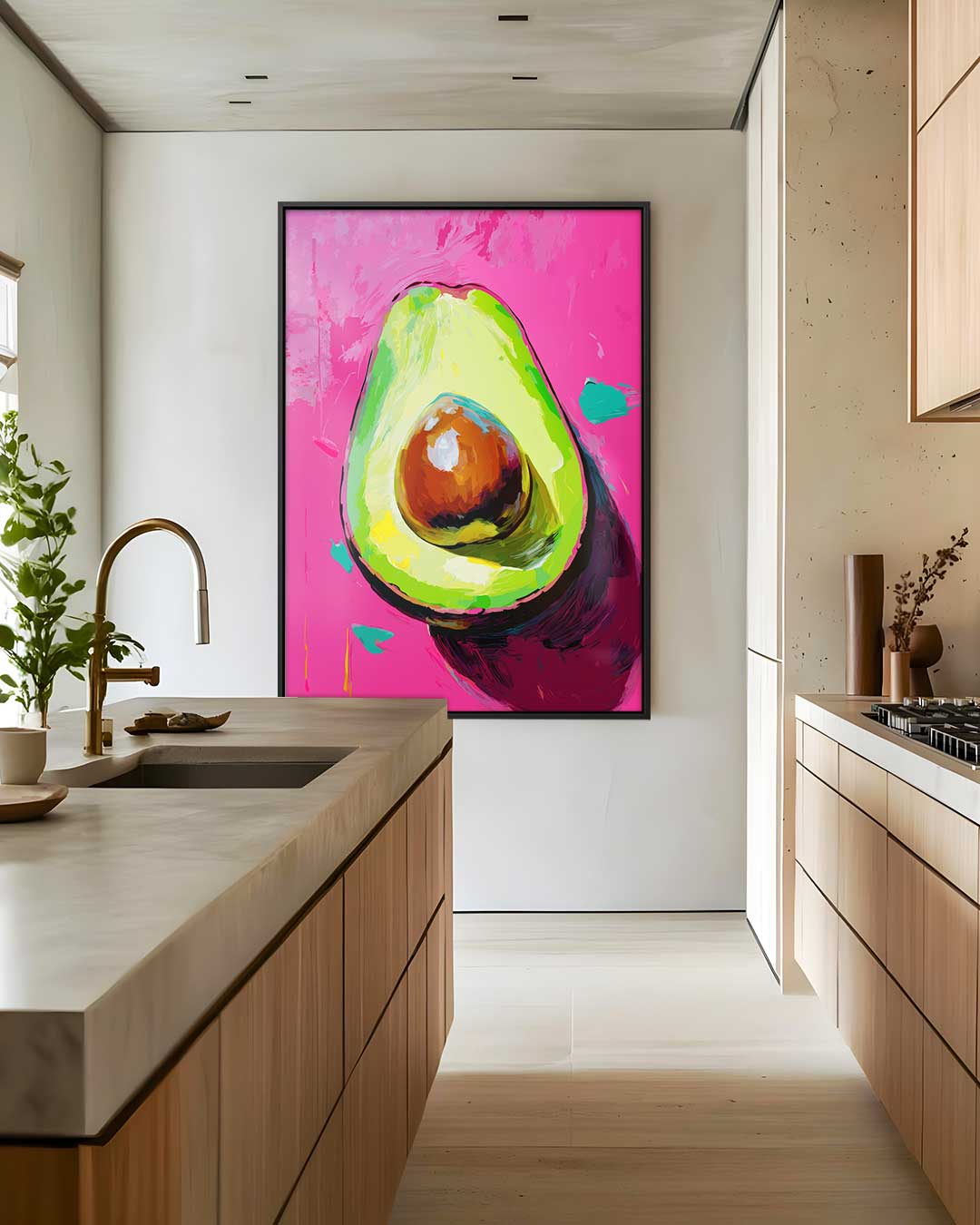 Avocado Delight Kunstwerk-canvas-dibond-plexiglas-wanddecoratie-WallArtistic
