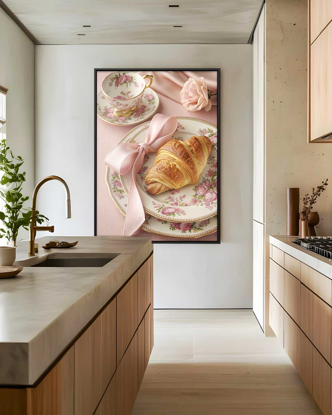 Romantisch Ontbijt Stilleven Kunstwerk-canvas-dibond-plexiglas-wanddecoratie-WallArtistic