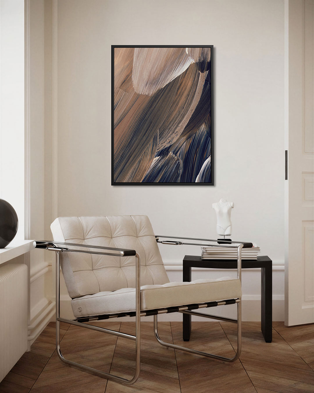 Organische borstelstreken Kunstwerk