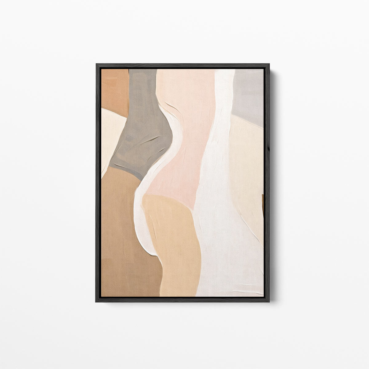 Abstracte Vormen in Zachte Tinten Kunstwerk-canvas-dibond-plexiglas-wanddecoratie-WallArtistic