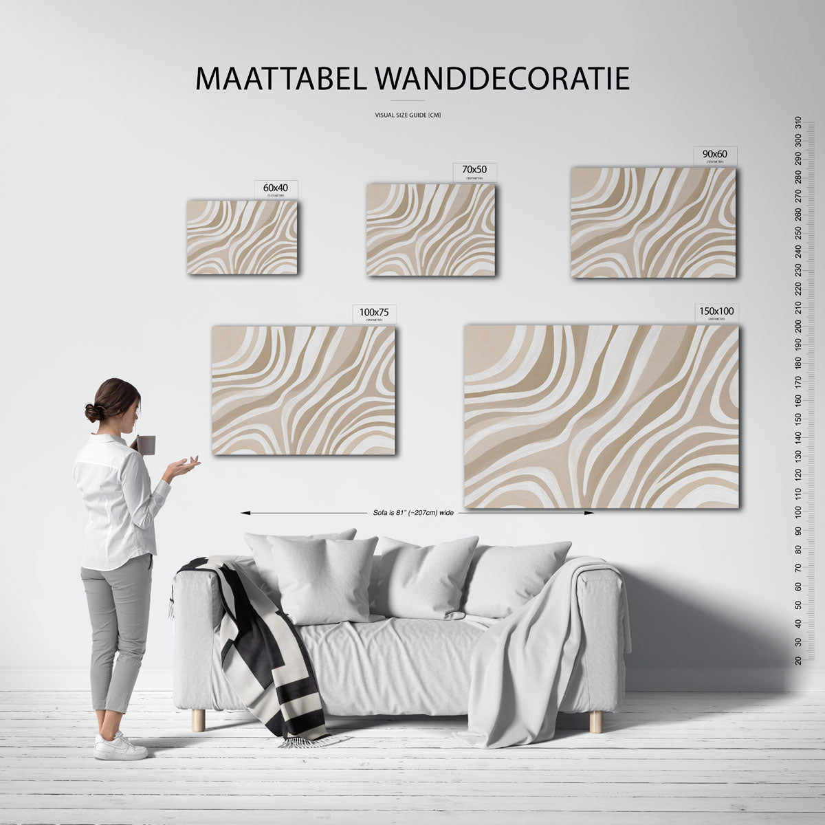 Golvende lijnen Kunstwerk