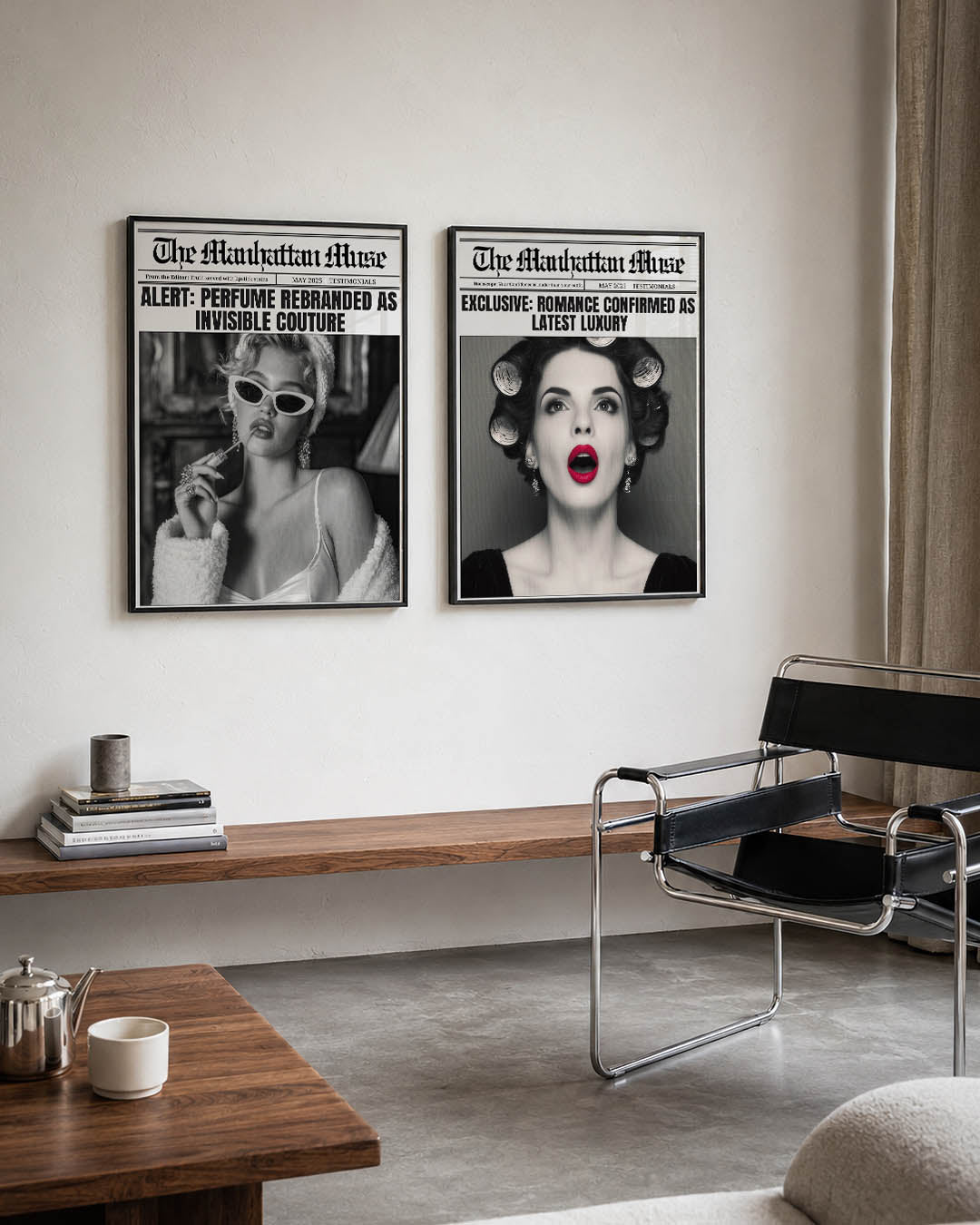 Monochrome glamour Posterset