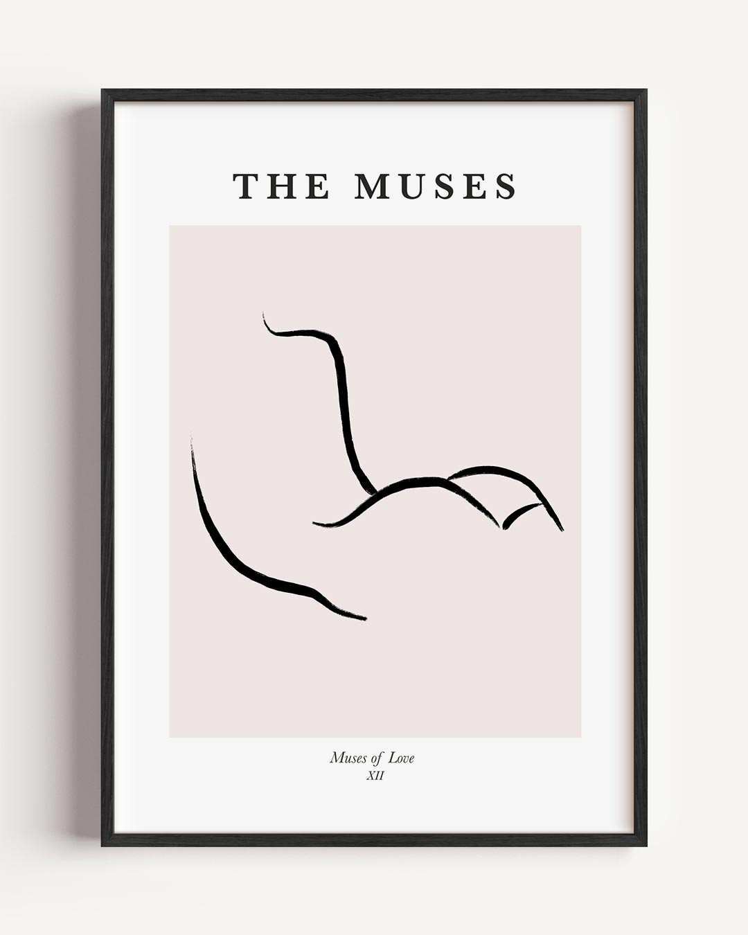 Elegante Lijnkunst Poster-WallArtistic