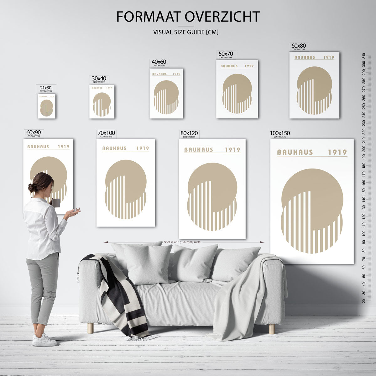 Geometrische compositie met cirkels