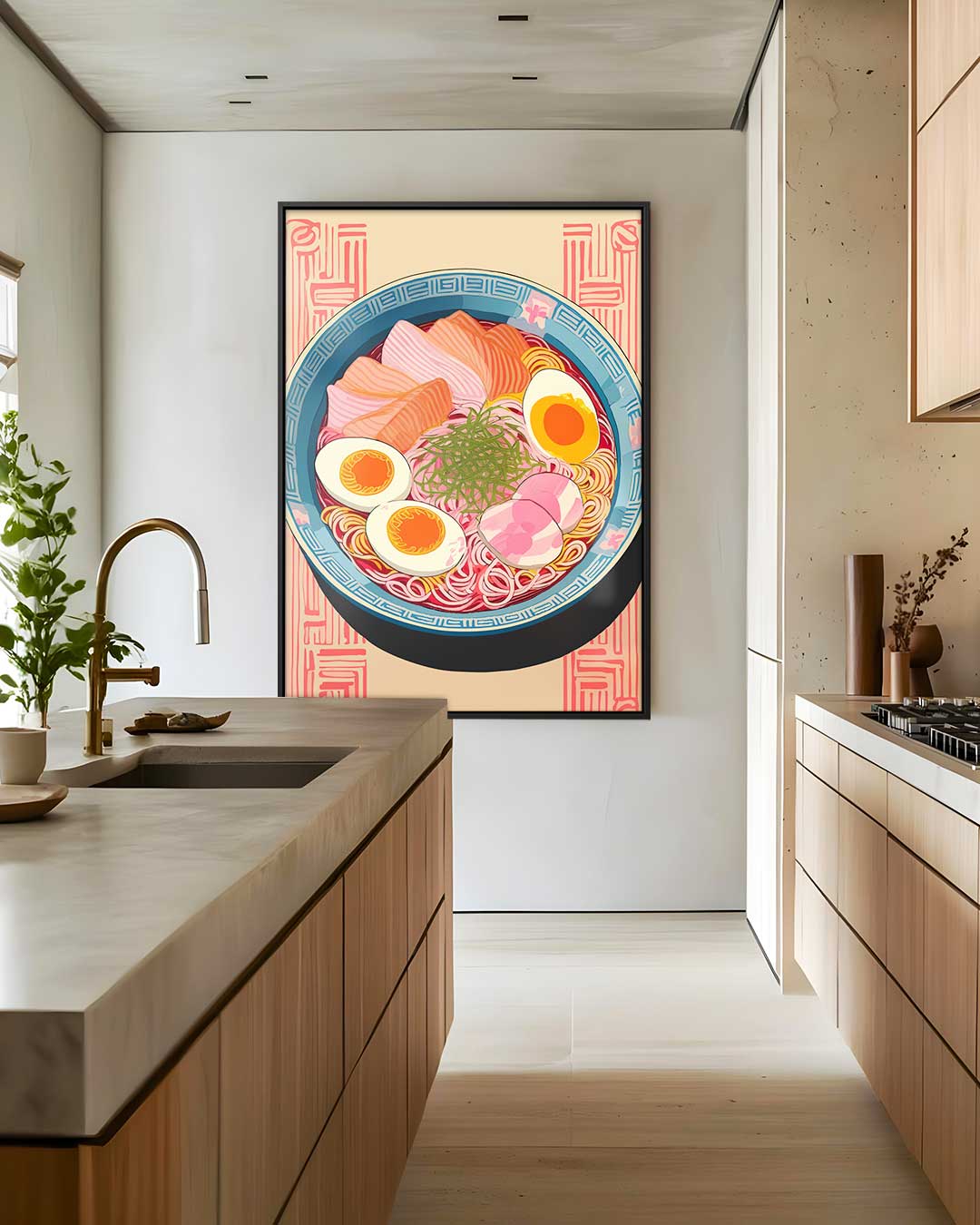 Smakelijke Ramen Schotel Kunstwerk-canvas-dibond-plexiglas-wanddecoratie-WallArtistic