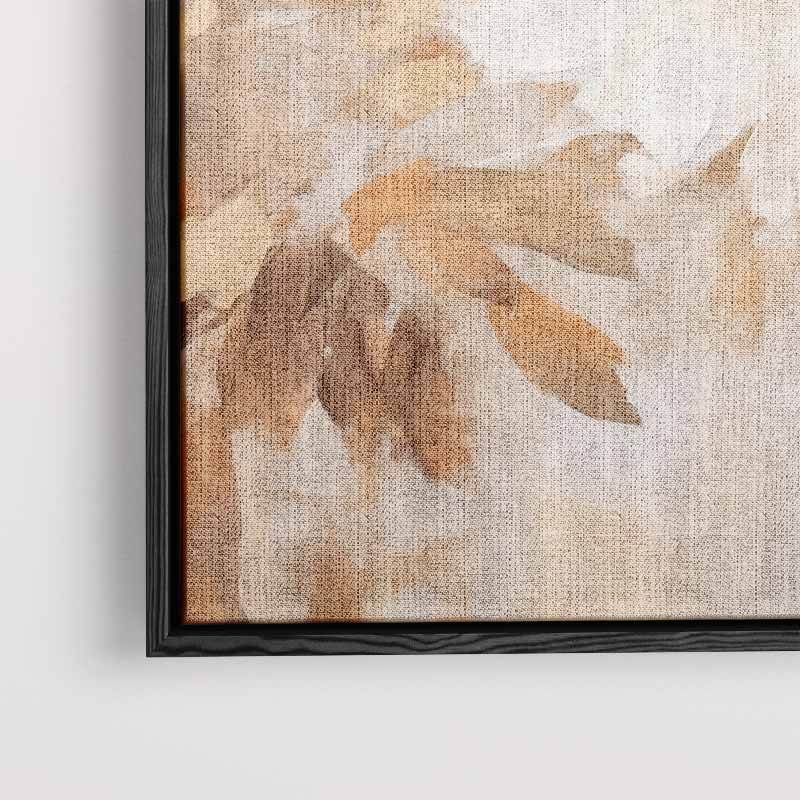 Floraal Gefluister in Neutrale Tinten Kunstwerk-canvas-dibond-plexiglas-wanddecoratie-WallArtistic