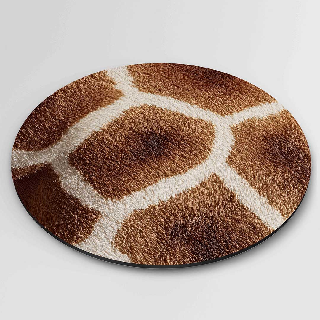 Giraffe patroon Muurcirkel