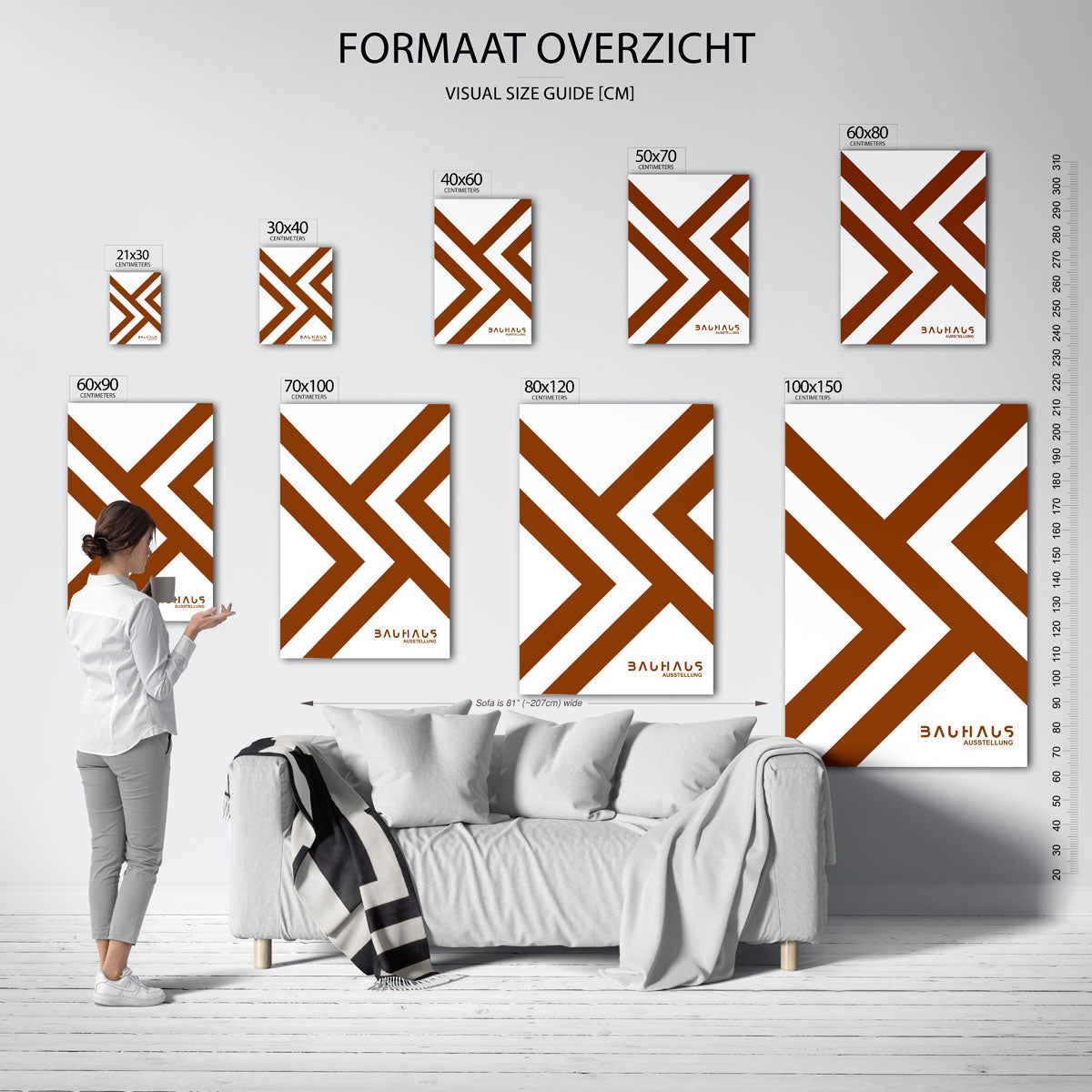 Lijnen en vlakken Poster