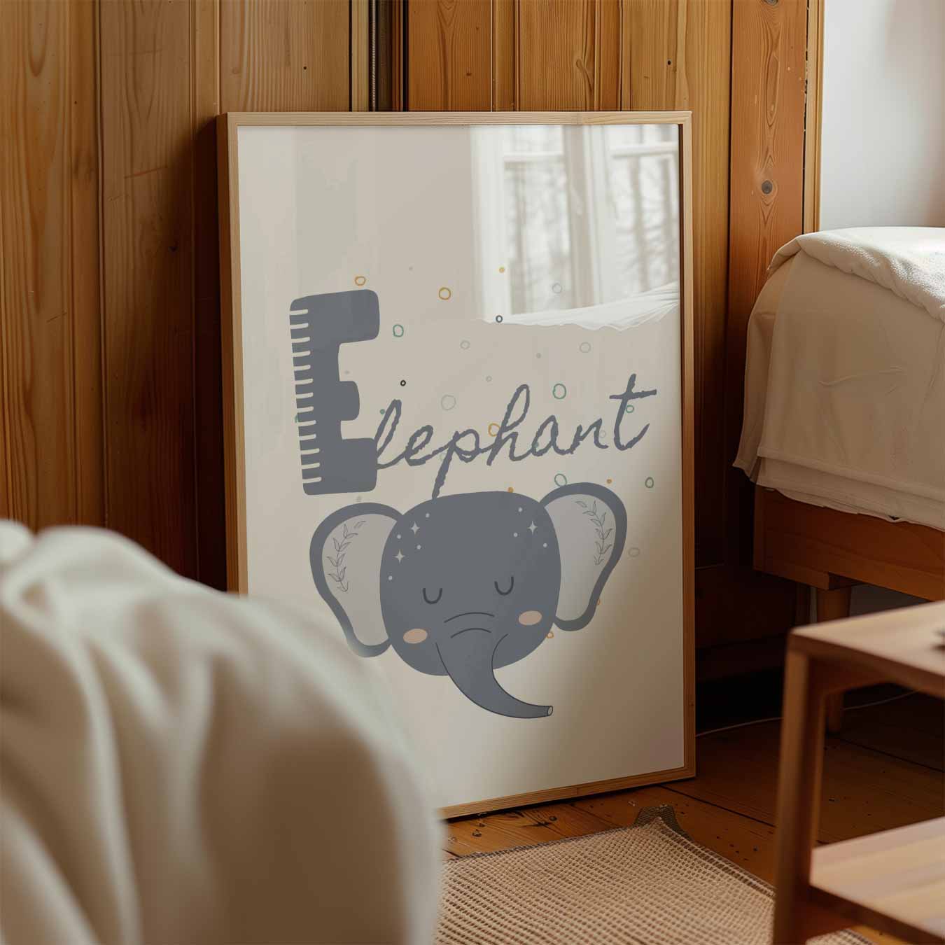Dromerige Olifant Kinderkamer Poster