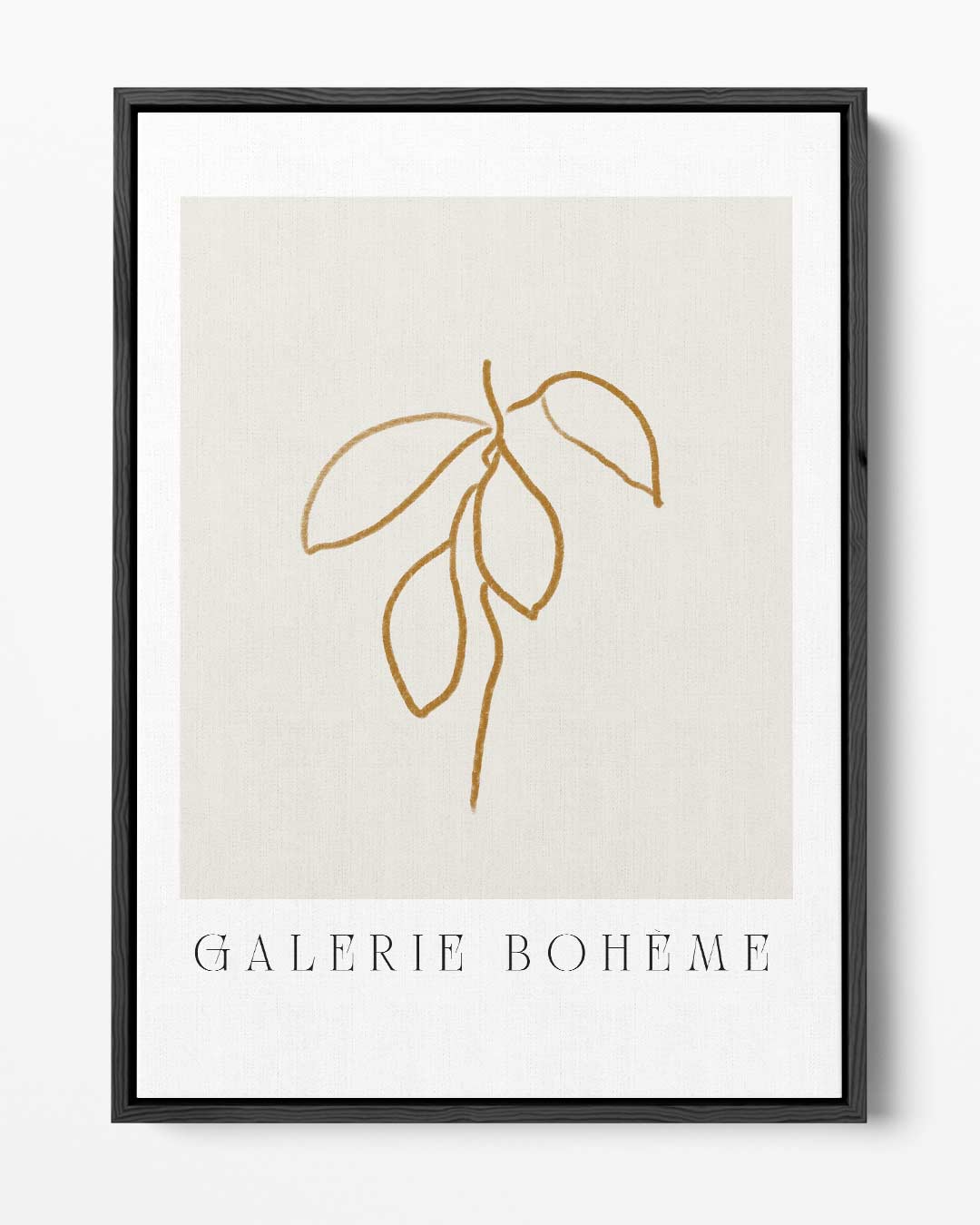 Minimalistische Bladillustratie Kunstwerk-canvas-dibond-plexiglas-wanddecoratie-WallArtistic
