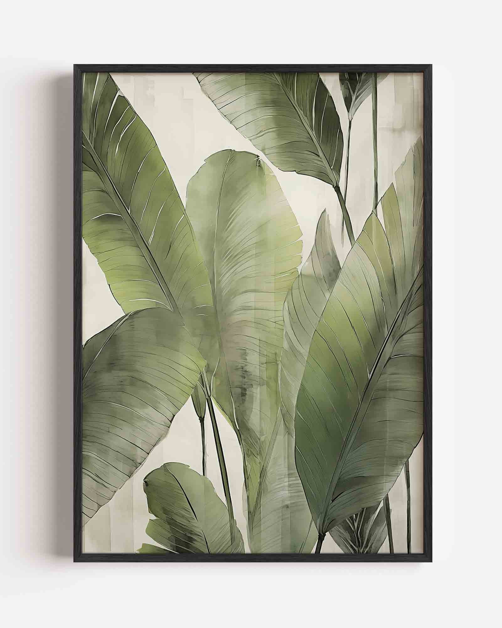 Grote groene bladeren Poster