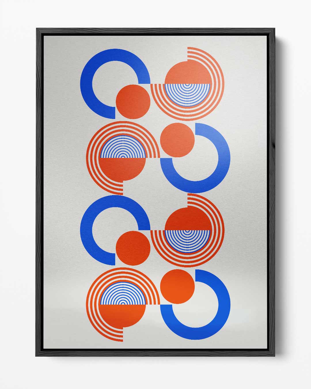 Kleurrijke Geometrische Cirkelpatronen Kunstwerk-canvas-dibond-plexiglas-wanddecoratie-WallArtistic