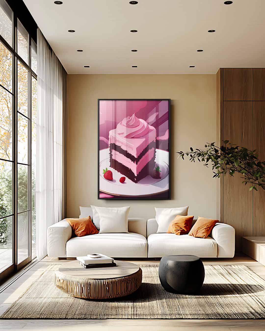 Romige Zoete Verleiding Kunstwerk-canvas-dibond-plexiglas-wanddecoratie-WallArtistic