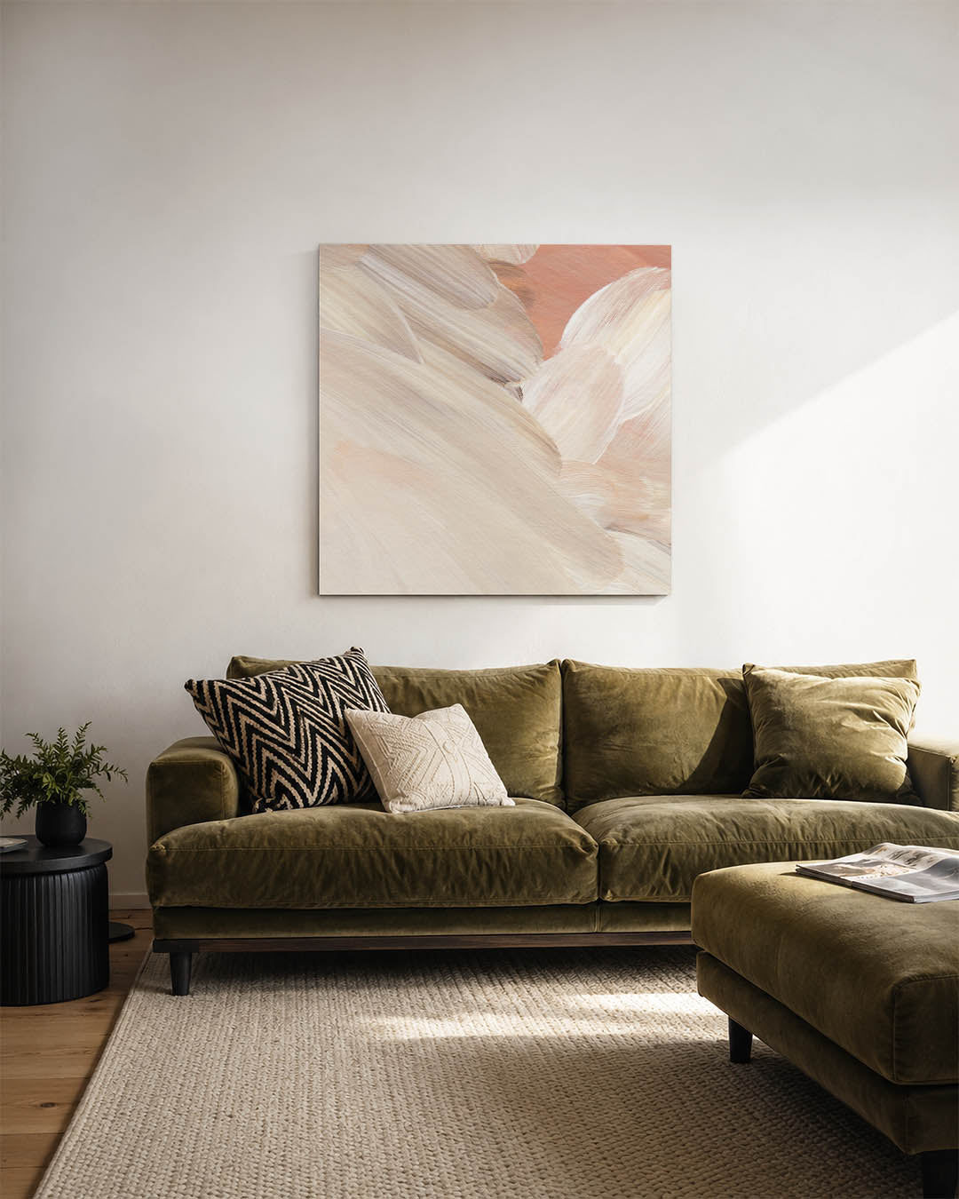 Zachte penseelstreken Kunstwerk