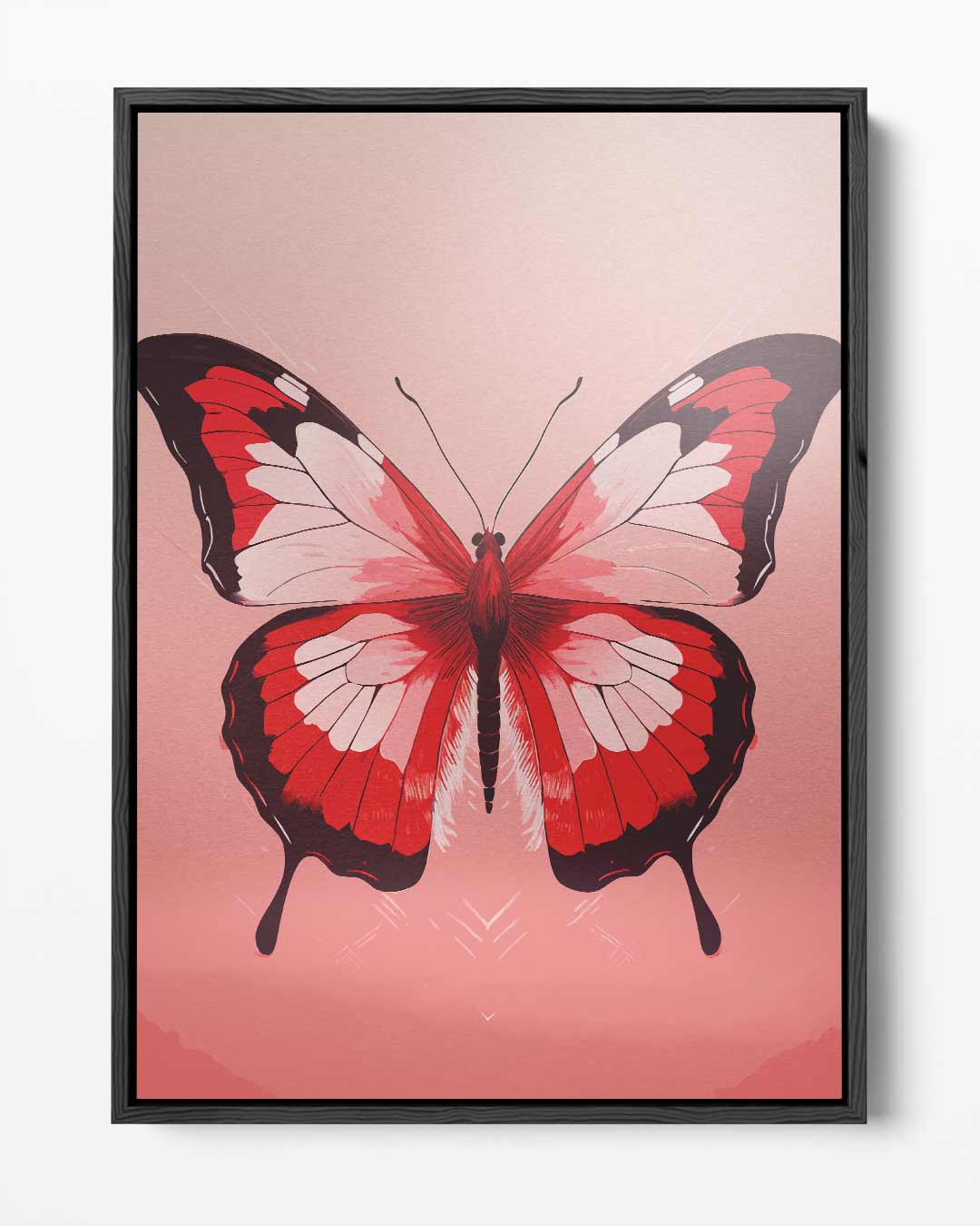 Vurige Vlinder Kunstwerk-canvas-dibond-plexiglas-wanddecoratie-WallArtistic