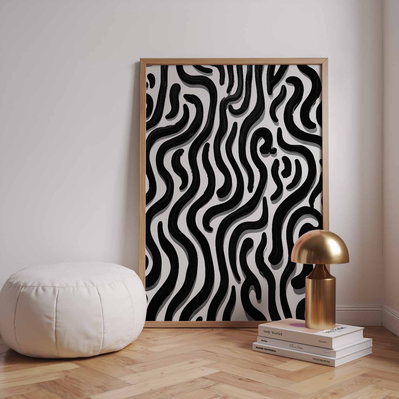 Stijlvolle Zebra Strepen Poster