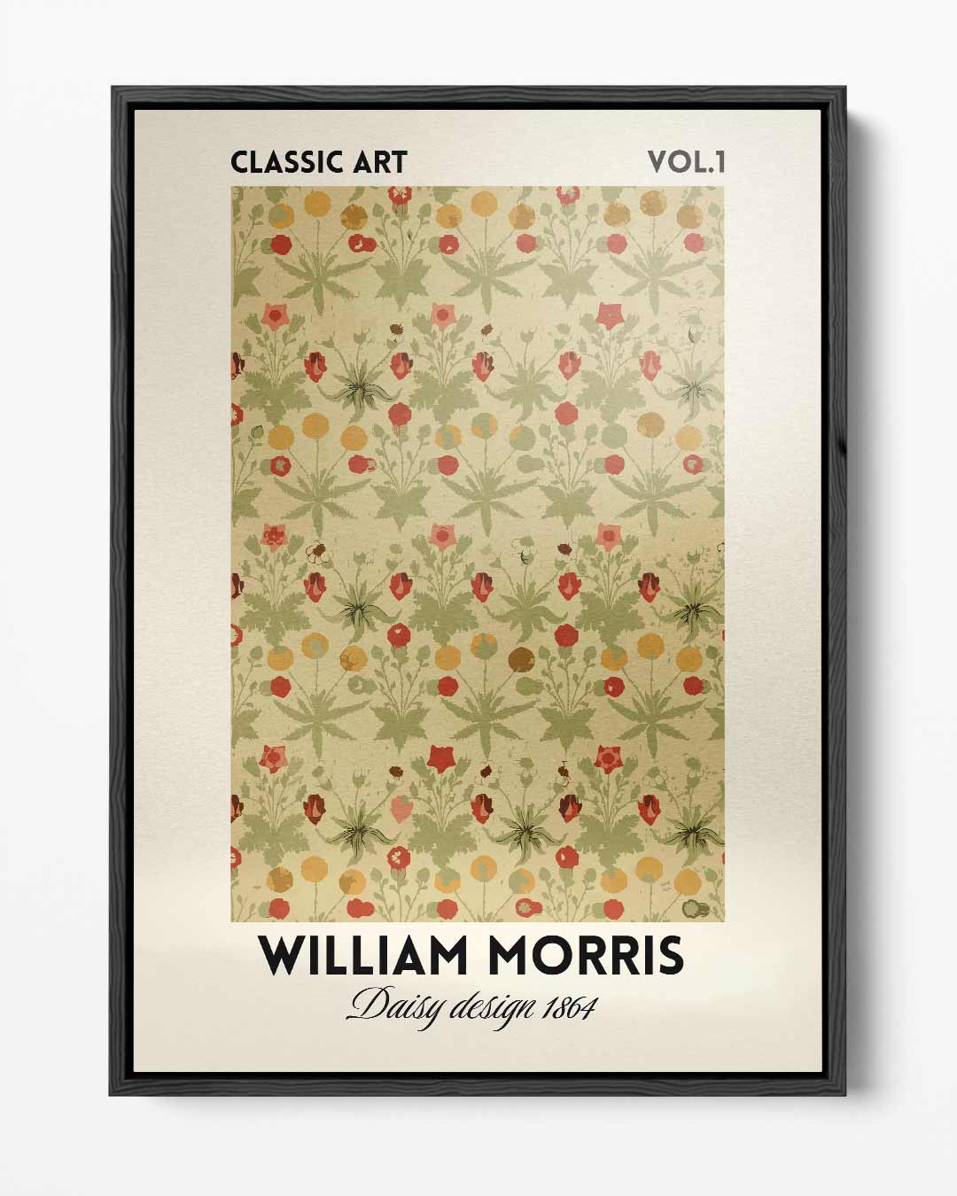 Klassiek Bloemenpatroon Poster Kunstwerk-canvas-dibond-plexiglas-wanddecoratie-WallArtistic