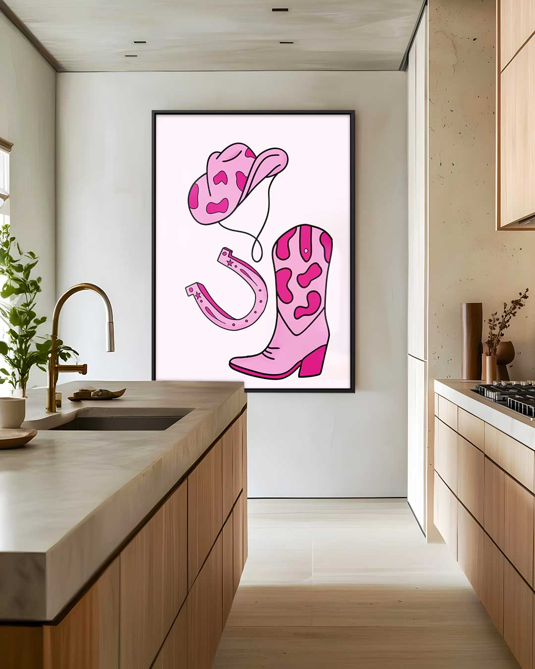 Cowboy Glamour Kunstwerk-canvas-dibond-plexiglas-wanddecoratie-WallArtistic