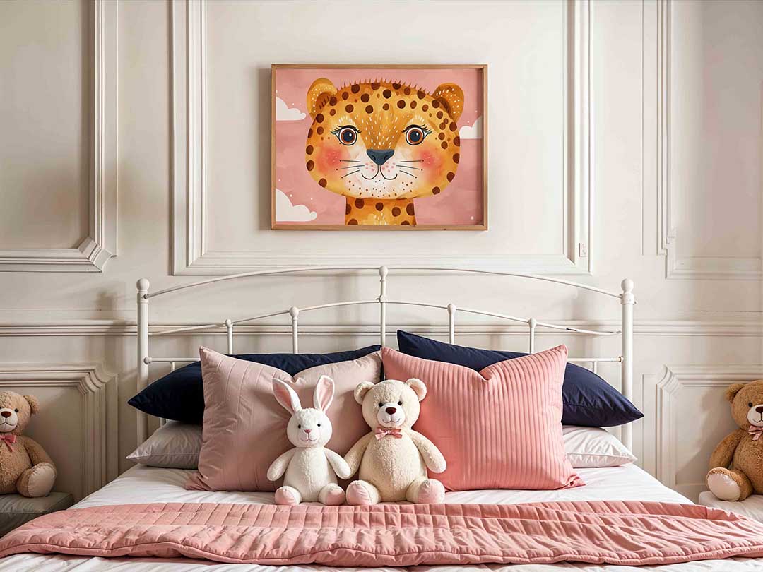Schattige luipaard Poster
