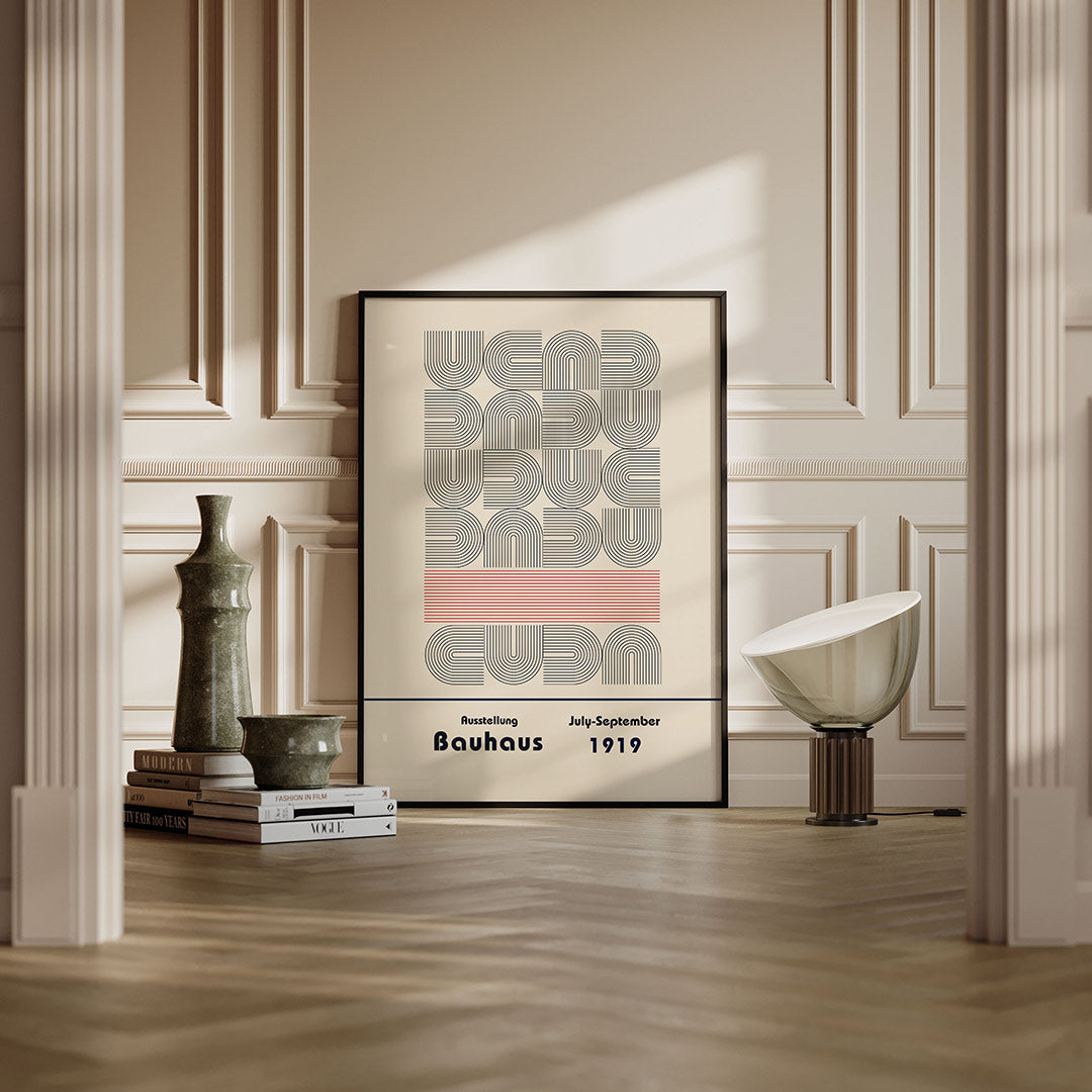 Lijnpatroon en vormen Poster