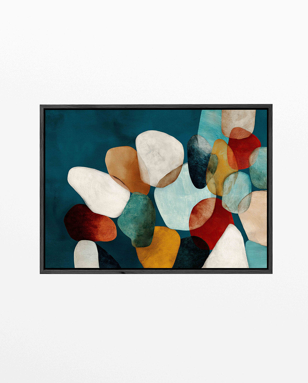 Vormenspel met kleuren Kunstwerk