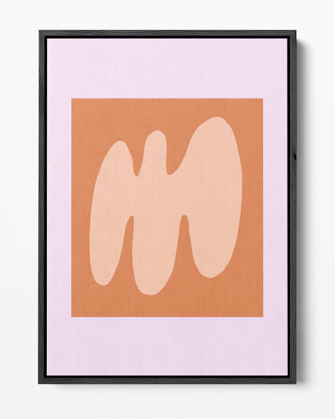 Zachte Abstractie in Perzikkleur Kunstwerk-canvas-dibond-plexiglas-wanddecoratie-WallArtistic