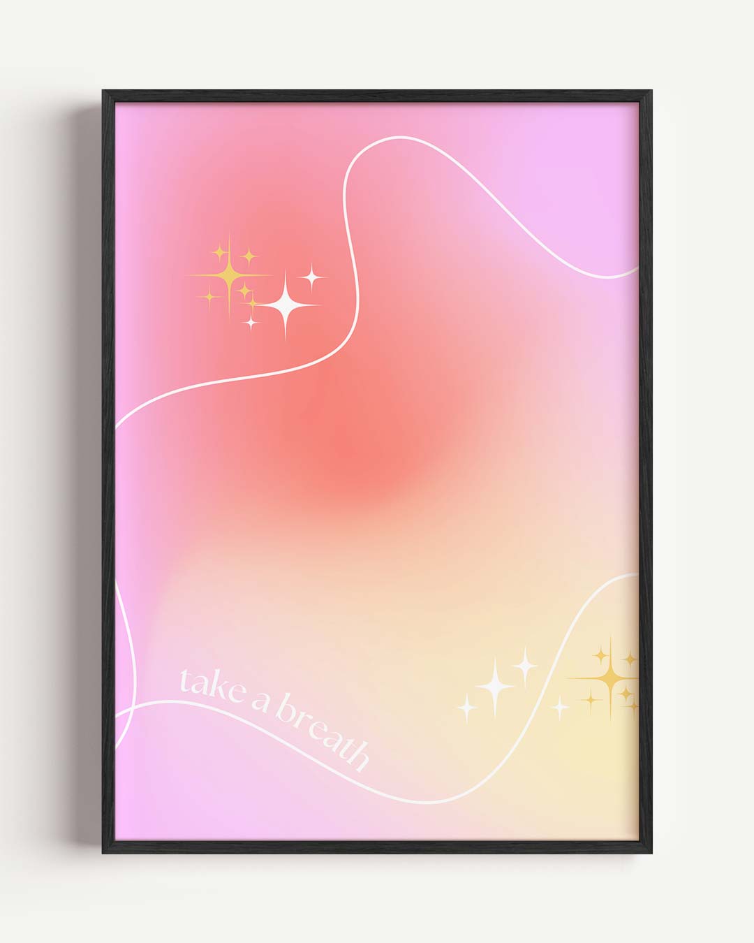 Inspirerende Ademhalingsposter