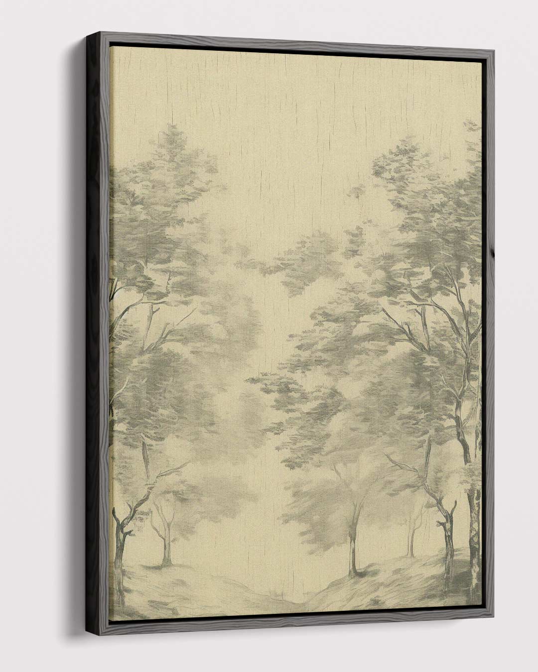 Mistig Boslandschap Kunstwerk-canvas-dibond-plexiglas-wanddecoratie-WallArtistic