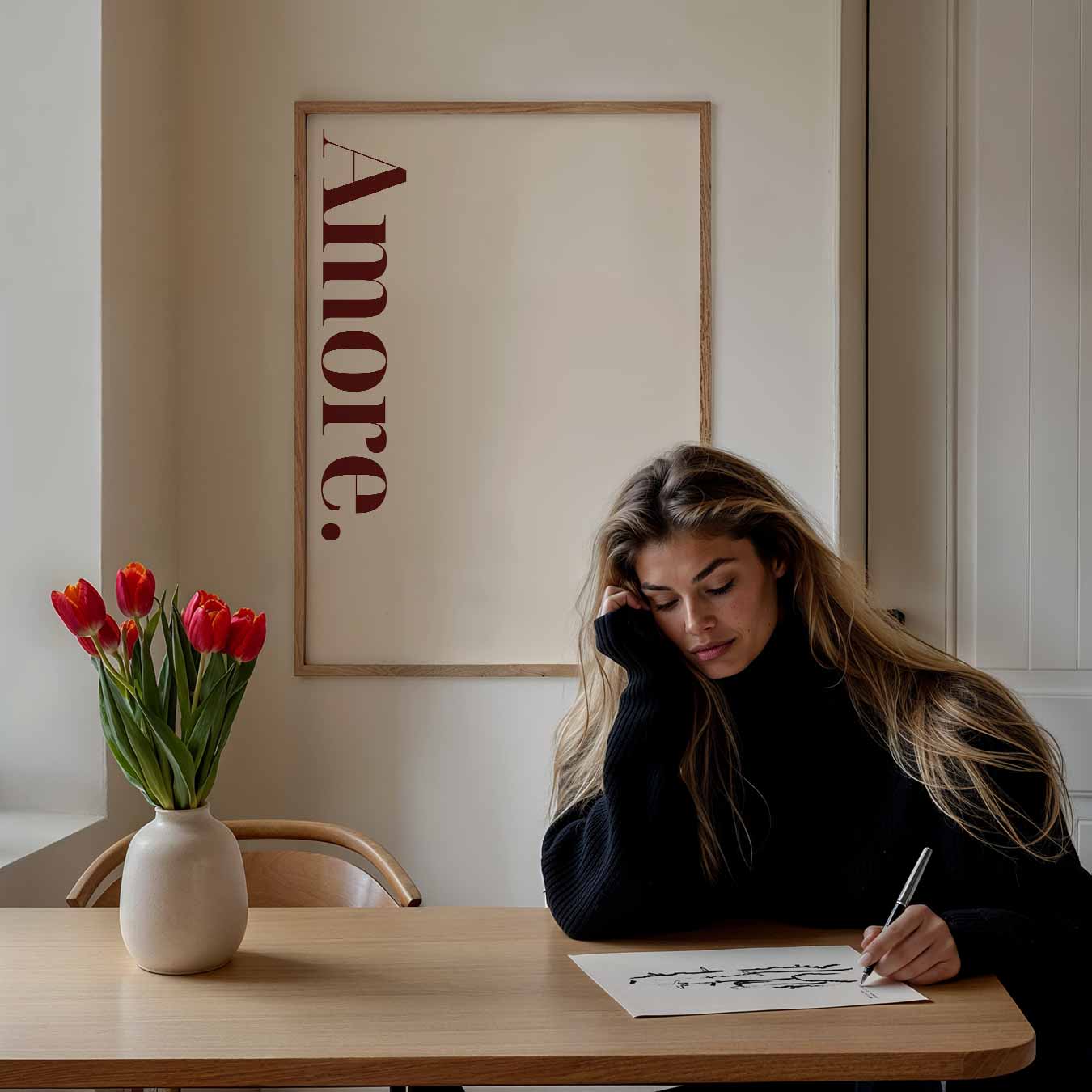 Amore Minimalistische Poster