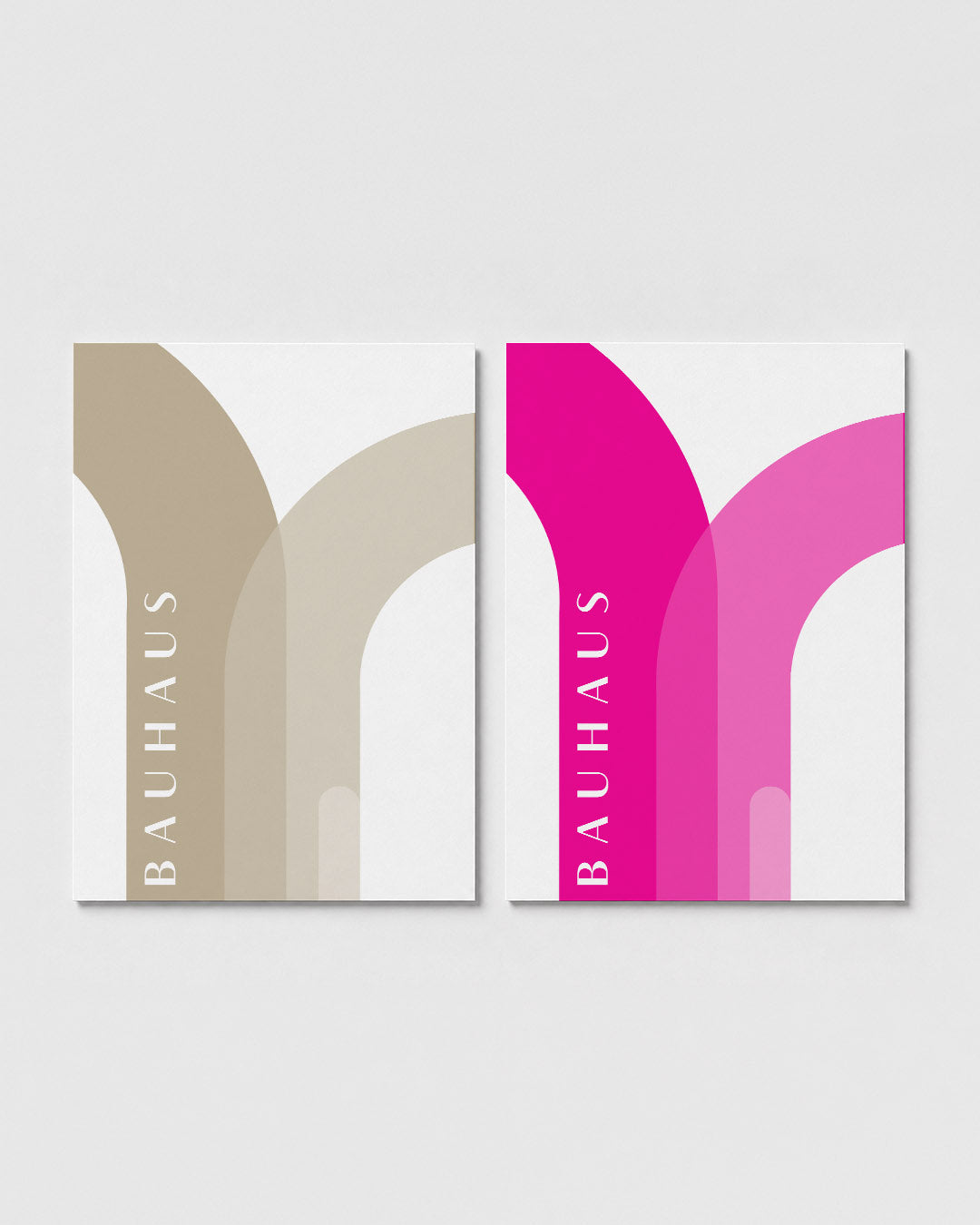 Zachte booglijnen Posterset