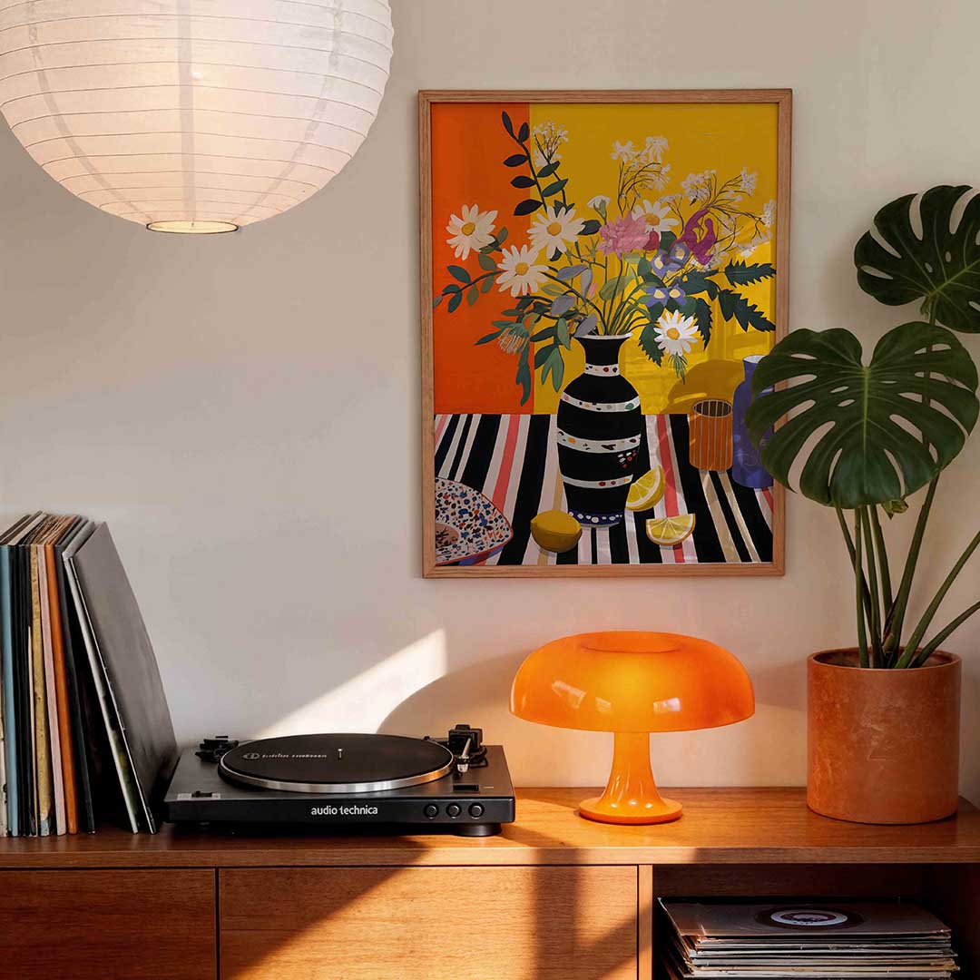 Bloemen en citroenen Poster