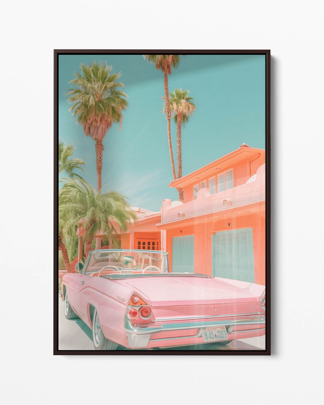 Retro Zomerdroom Kunstwerk-canvas-dibond-plexiglas-wanddecoratie-WallArtistic