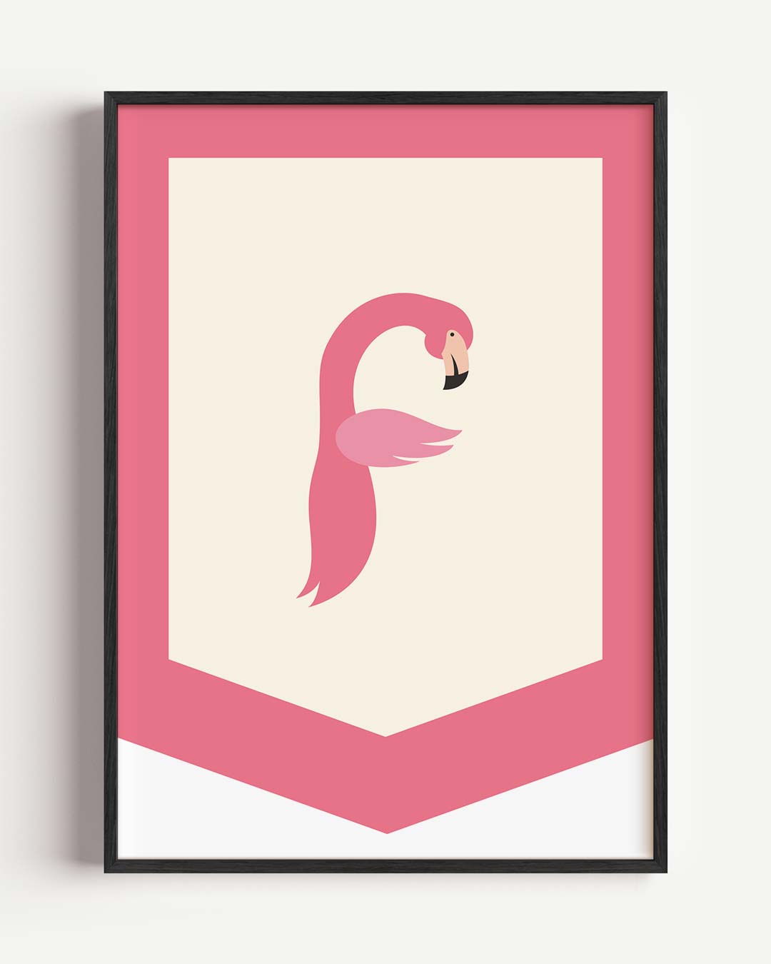 Elegant Flamingo Wandposter