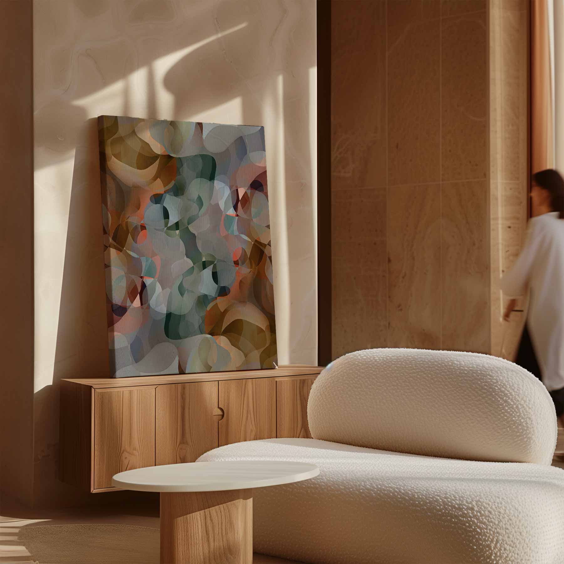 Kleurrijk Abstract Droomlandschap Kunstwerk-canvas-dibond-plexiglas-wanddecoratie-WallArtistic